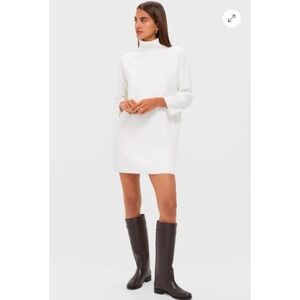 NEW Pomander Place Tuckernuck Mini Sweater Dress M White Vivianne Turtleneck